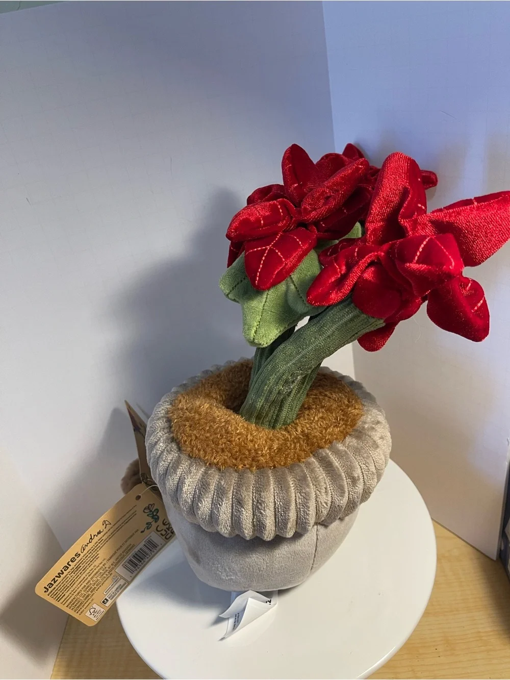 Greenhouse by Russ 12-Inch Tan Pot Poinsettia/Casie - NWT **